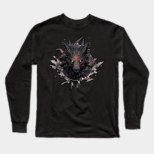 Mecha Tier Tiger Wolf Fuchs Drache Cyborg Long Sleeve T-Shirt